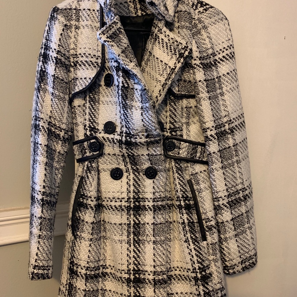 Black & White Pea Coat